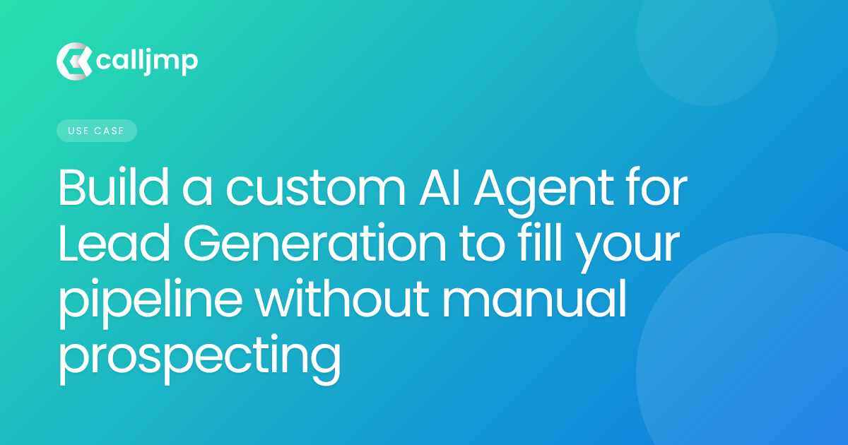 Build a custom AI Agent for Lead Generation to fill your pipeline without manual prospecting