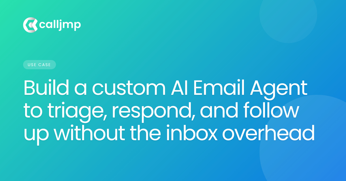 Build a custom AI Email Agent to triage, respond, and follow up without the inbox overhead