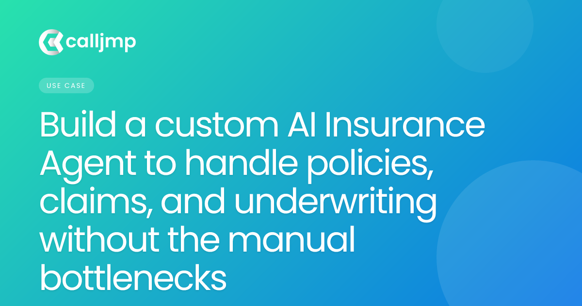 Build a custom AI Insurance Agent to handle policies, claims, and underwriting without the manual bottlenecks