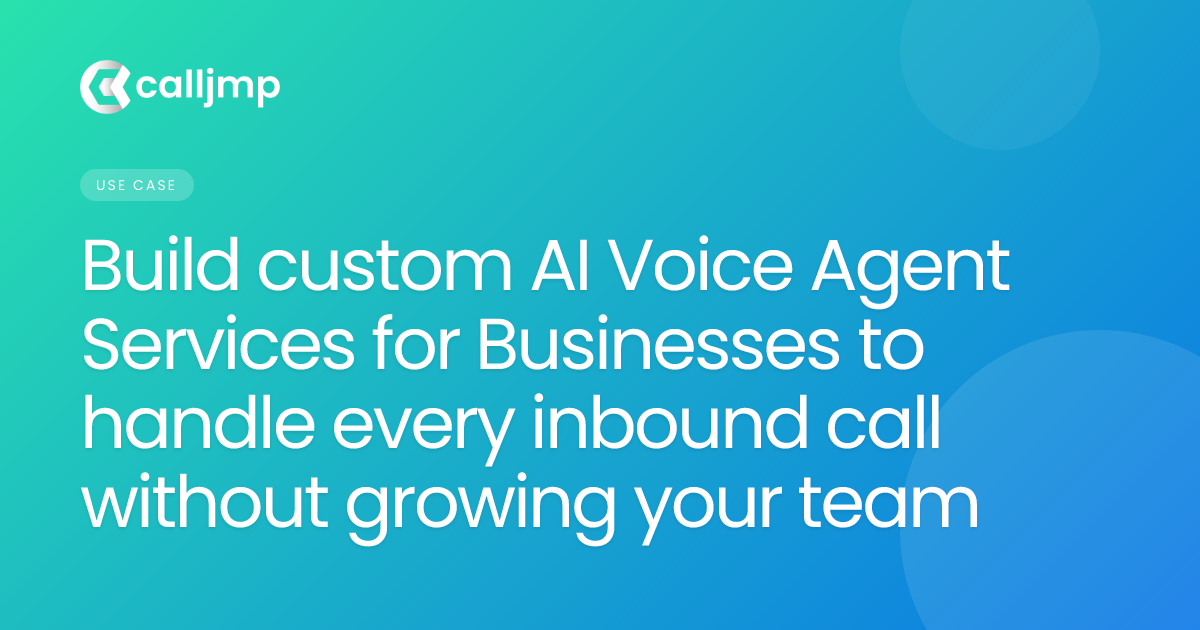 Build custom AI Voice Agent Services for Businesses to handle every inbound call without growing your team